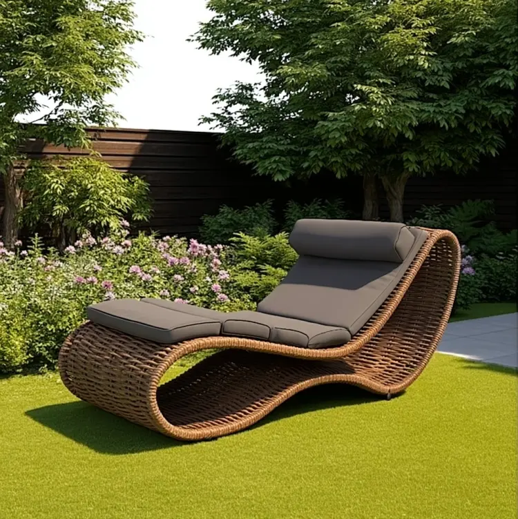 Шезлонг DeckWood 675 коричневый купить,NaN
