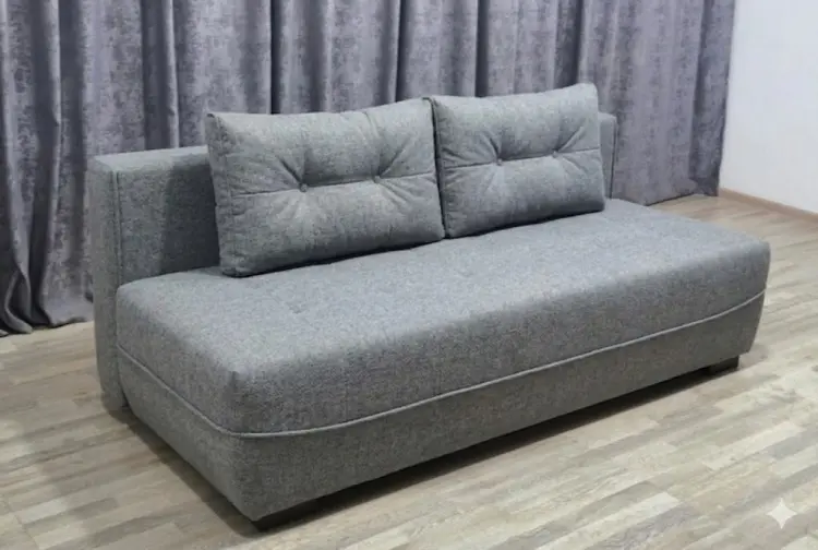 Диван Париж, 200х90 см, обивка букле, серый купить,NaN