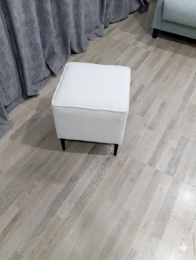 Пуф K0000341936, 42x42x45 см, белый купить,27000