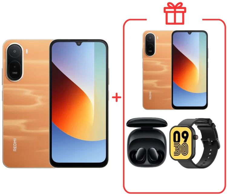 Смартфон Redmi A7 Pro 4 ГБ/128 ГБ оранжевый + подарок купить,NaN