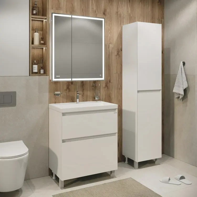 Тумба с раковиной KABINKA.KZ МЕРКАДО-70, 69.5x81.4x44.8 см, белый купить,NaN