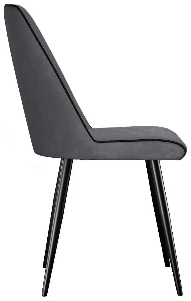 Стул ДИК DikLine 324, 89x45x60 см, серый, черный 1 шт. купить,89800