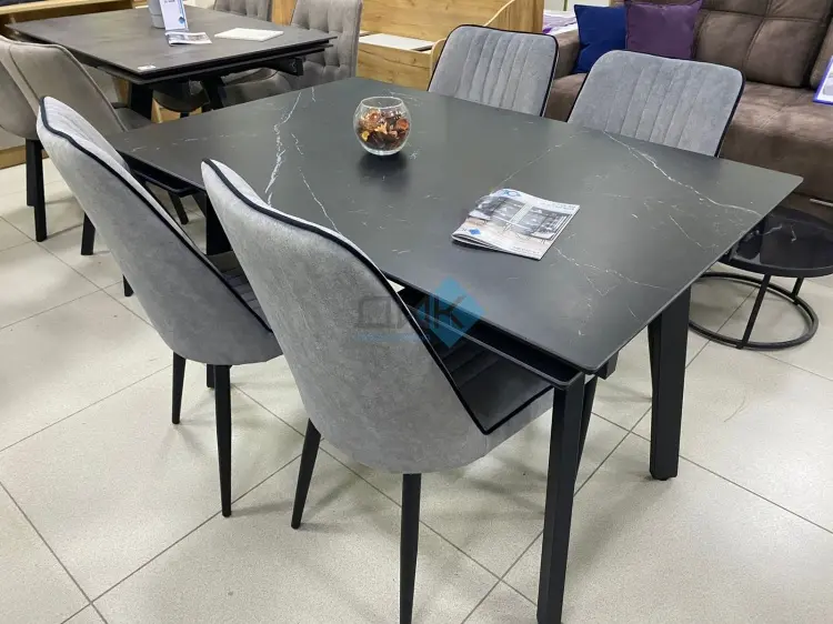 Стул ДИК DikLine 324, 89x45x60 см, серый, черный 1 шт. купить,89800