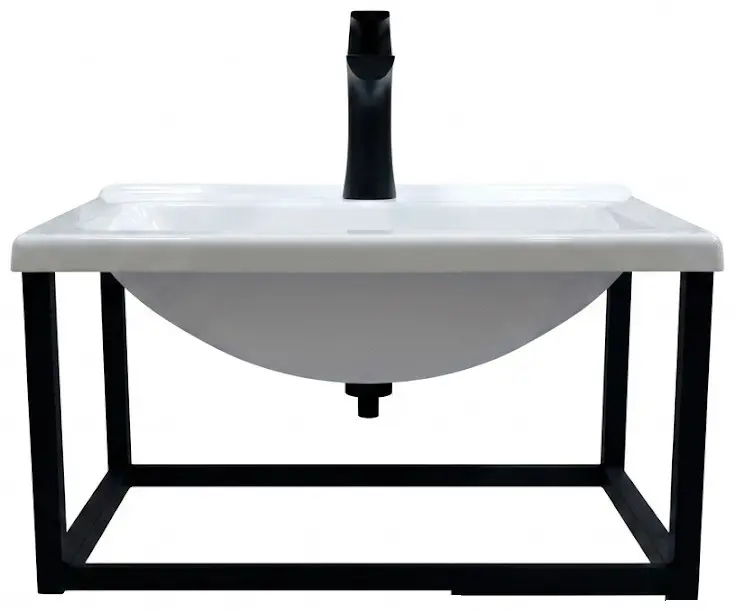 Тумба с раковиной KABINKA.KZ лофт 500 , 49.5x26x39.5 см, черный, белый