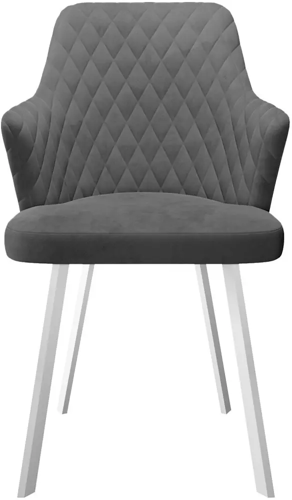 Стул ДИК DikLine 245, 85x50x63 см, серый, белый 1 шт. купить,NaN