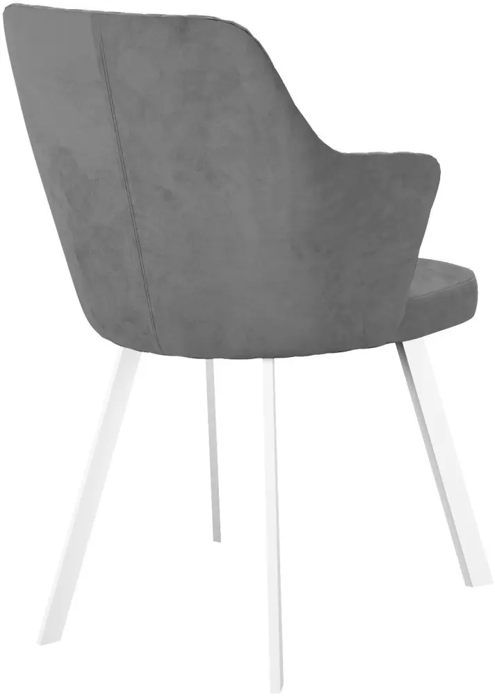 Стул ДИК DikLine 245, 85x50x63 см, серый, белый 1 шт. купить,NaN
