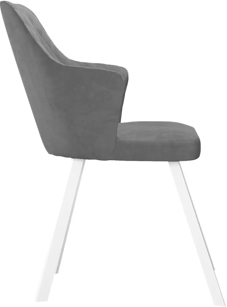 Стул ДИК DikLine 245, 85x50x63 см, серый, белый 1 шт. купить,NaN
