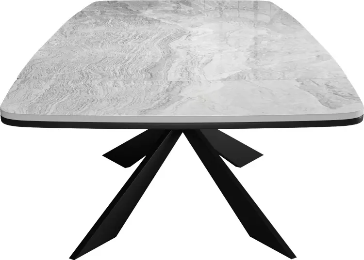 Обеденный стол ДИК DikLine KM160, 160х90x76 см, керамогранит, серый купить,NaN