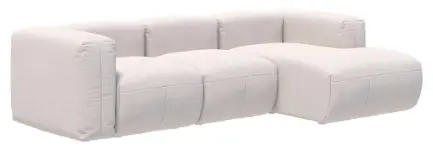 Угловой диван K0000327192, 310х174 см, обивка ткань, белый купить,NaN
