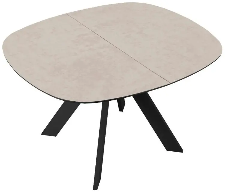 Обеденный стол ДИК DikLine BK100, 100х90x76 см, керамогранит, бежевый купить,NaN