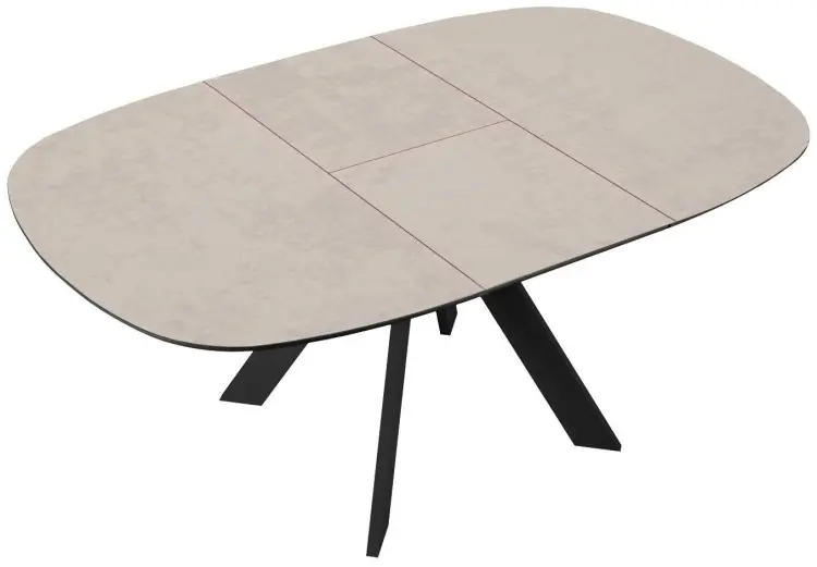 Обеденный стол ДИК DikLine BK100, 100х90x76 см, керамогранит, бежевый купить,NaN