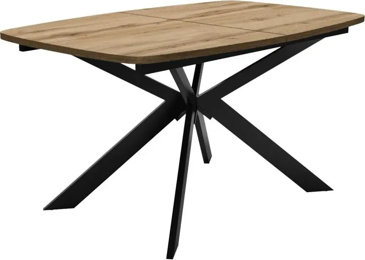 Обеденный стол ДИК DikLine B140, 140х90x76 см, ЛДСП, черный, коричневый купить,NaN