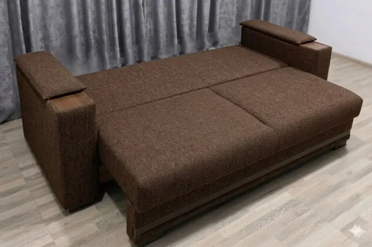 Диван Карат, 250х110 см, обивка букле, коричневый купить,NaN