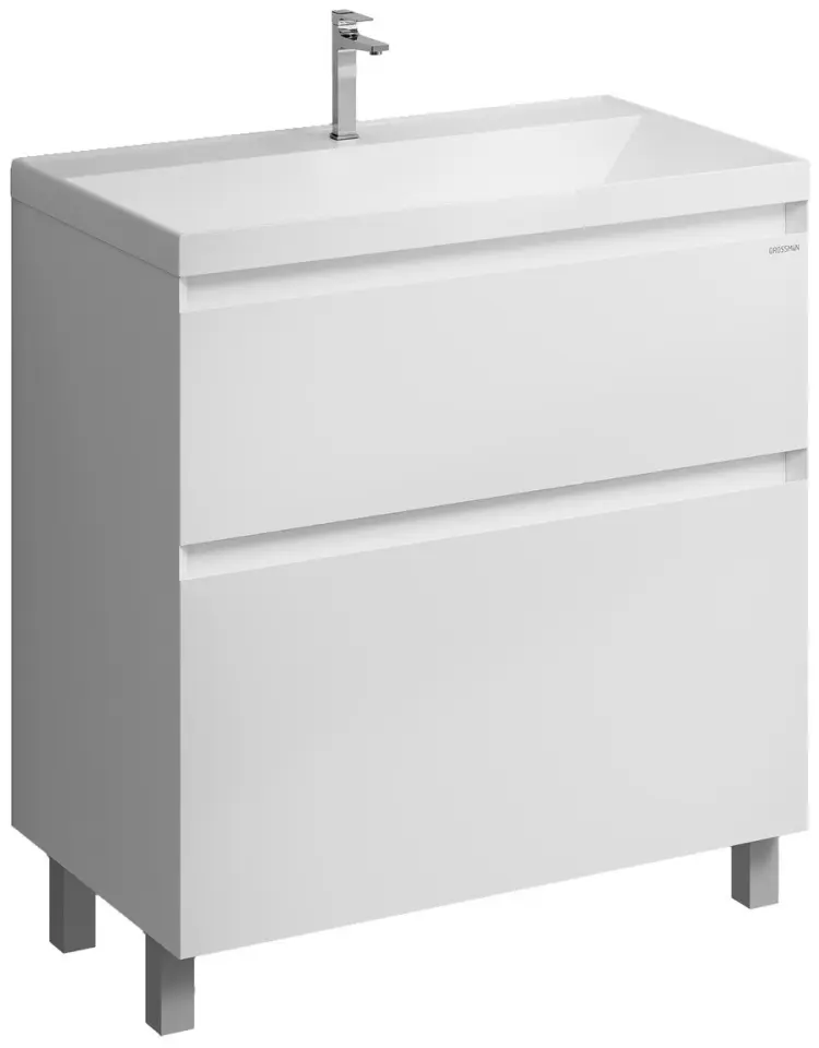 Тумба с раковиной KABINKA.KZ МЕРКАДО-80, 79.5x81.8x44.8 см, белый купить,NaN