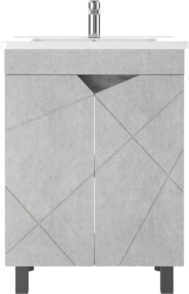 Тумба с раковиной KABINKA.KZ Байтерек, 57x71.8x46.6 см, серый купить,NaN