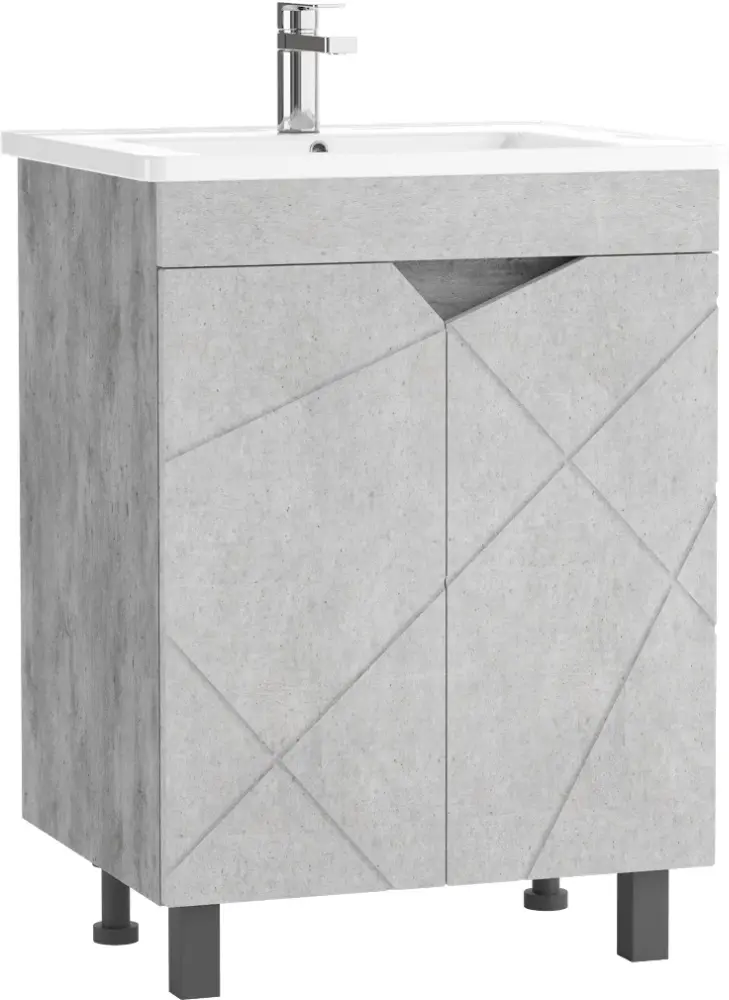 Тумба с раковиной KABINKA.KZ Байтерек, 57x71.8x46.6 см, серый купить,NaN