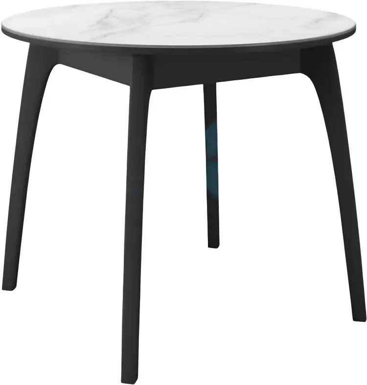 Обеденный стол K0000325752, 90х90x74 см, керамика, черный, белый купить,NaN