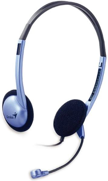 Наушники Genius HS-02B синие  купить,NaN