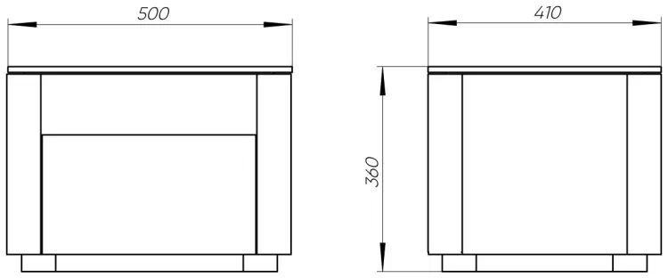 Тумба Ellipse Tammi, 50x36x41 см, кремовый
