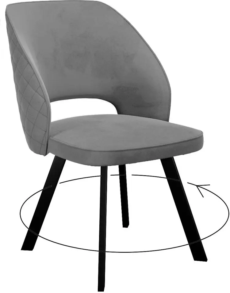 Стул ДИК DikLine 274, 82x46x62 см, серый 1 шт. купить,NaN
