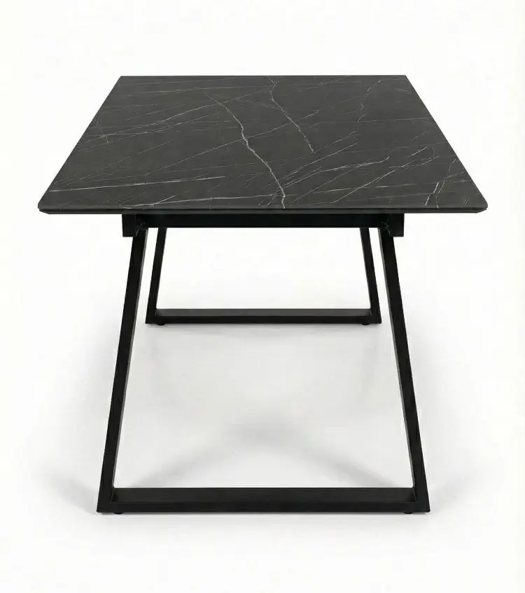 Обеденный стол ДИК DikLine DZ160, 160х90x77 см, ЛДСП, черный купить,NaN