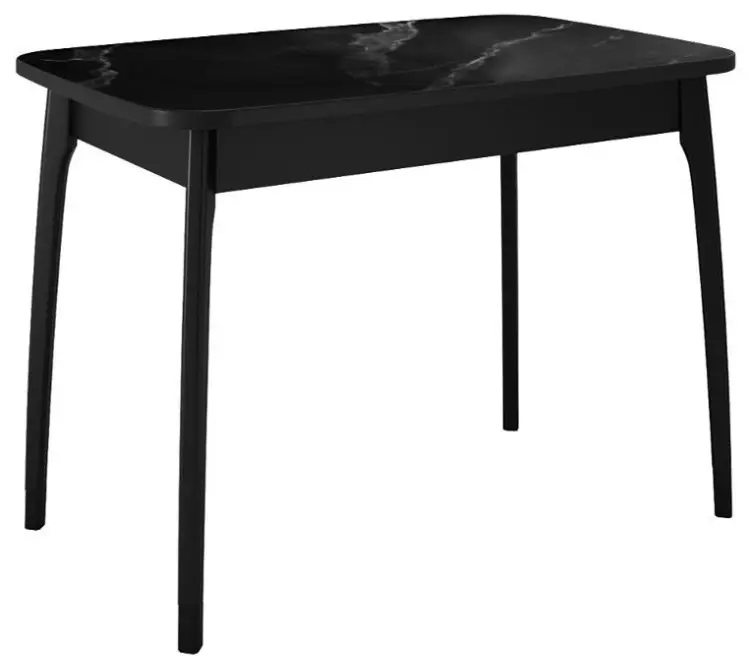 Обеденный стол ДИК DikLine MK40, 90х65x74 см, керамогранит, черный купить,NaN