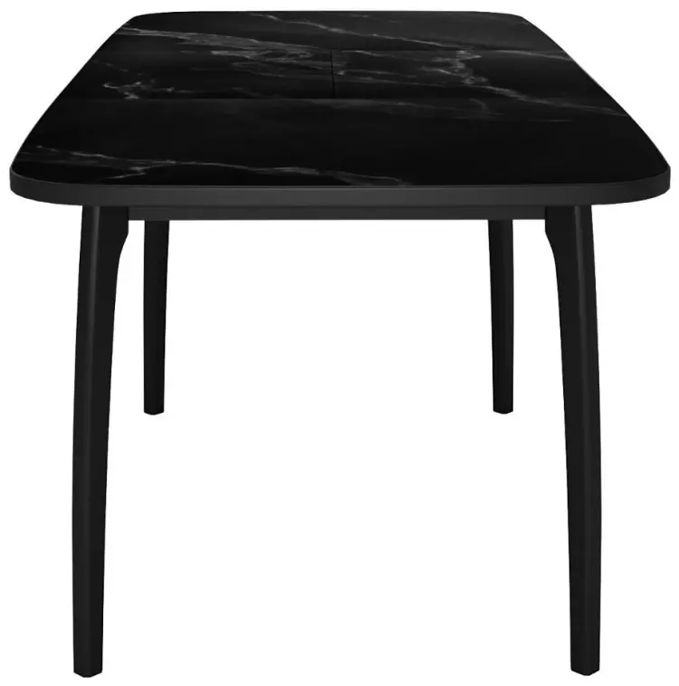 Обеденный стол ДИК DikLine MK40, 90х65x74 см, керамогранит, черный купить,NaN