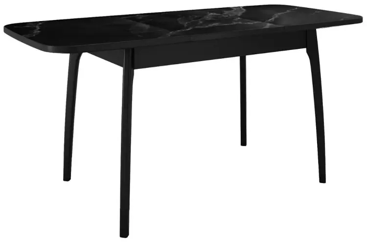 Обеденный стол ДИК DikLine MK40, 90х65x74 см, керамогранит, черный купить,NaN