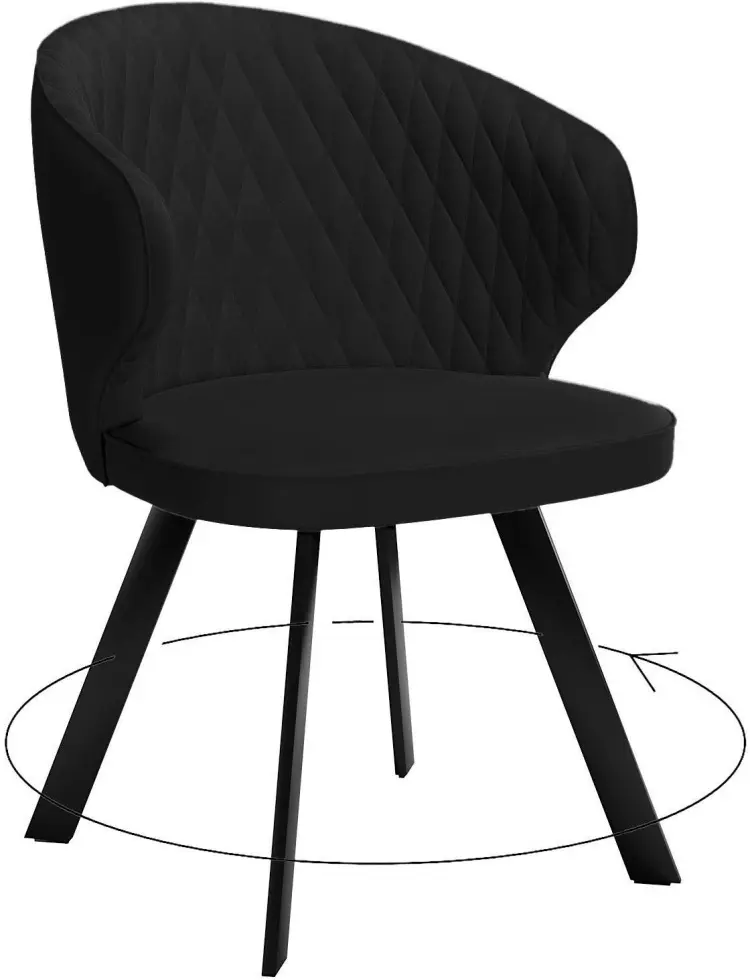 Стул ДИК DikLine 249, 82x53x61.5 см, черный 1 шт. купить,NaN