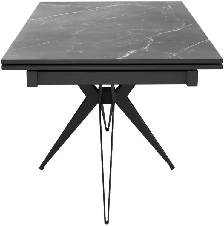 Обеденный стол ДИК DikLine KW160, 160х90x76 см, керамогранит, черный купить,NaN