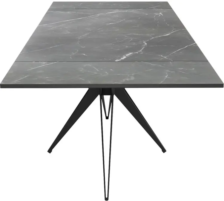 Обеденный стол ДИК DikLine KW160, 160х90x76 см, керамогранит, черный купить,NaN