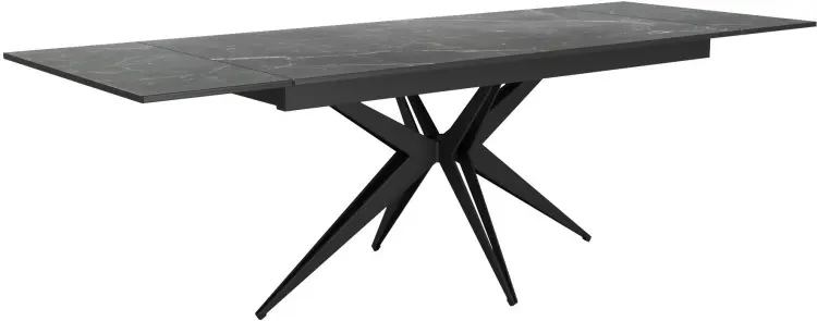 Обеденный стол ДИК DikLine KW160, 160х90x76 см, керамогранит, черный купить,NaN