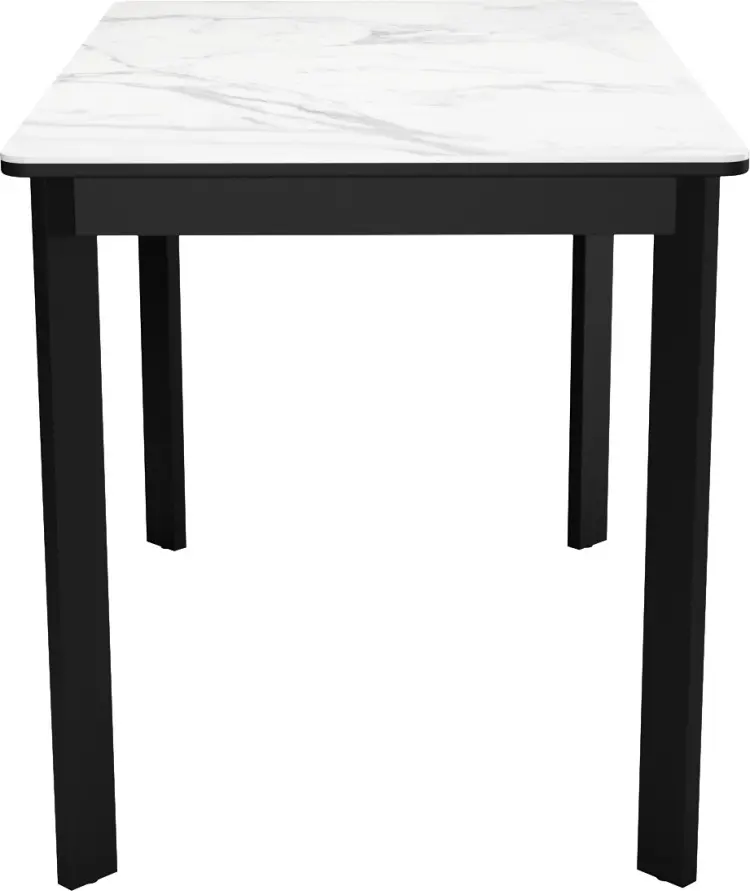 Обеденный стол DikLine, 110х68x76 см, МДФ, керамика, белый купить,NaN