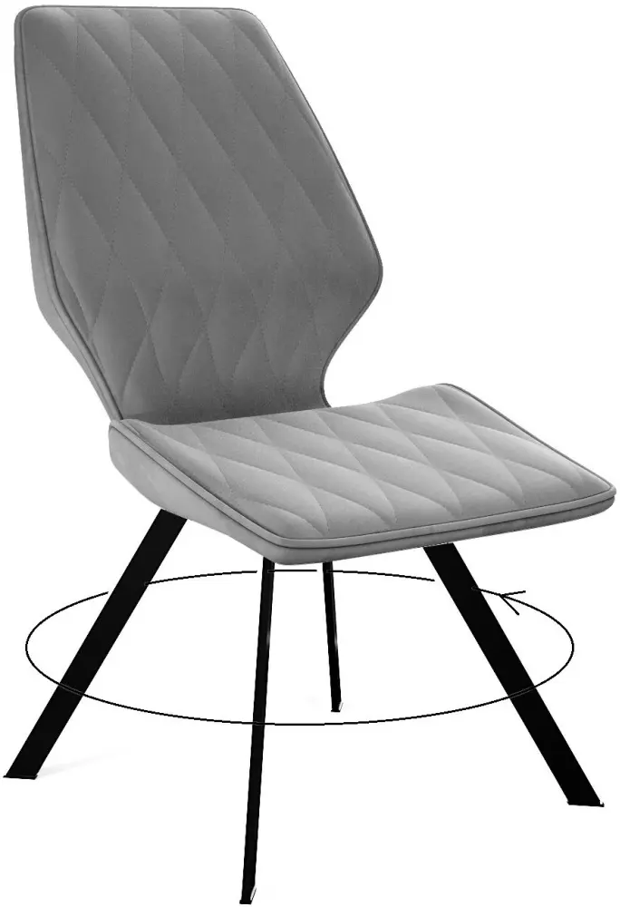 Стул ДИК DikLine 243, 90x50x65 см, черный, светло серый 1 шт. купить,NaN