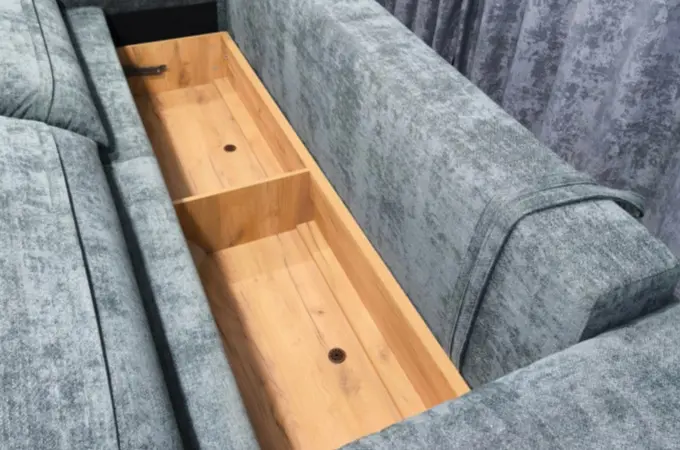 Диван Кубо, 260х120 см, обивка микровелюр, серый купить,NaN