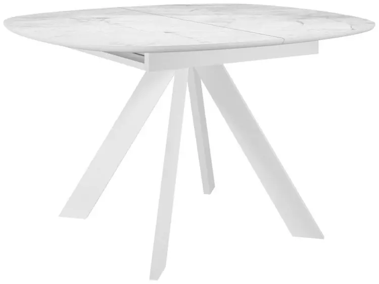 Обеденный стол ДИК DikLine BK100, 100х90x76 см, керамика, белый купить,NaN