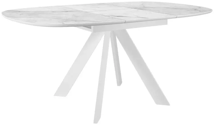 Обеденный стол ДИК DikLine BK100, 100х90x76 см, керамика, белый купить,NaN