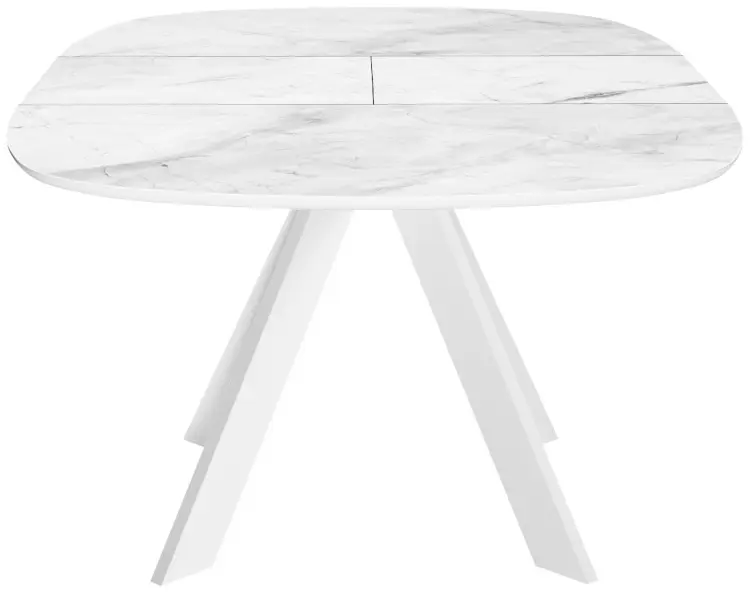 Обеденный стол ДИК DikLine BK100, 100х90x76 см, керамика, белый купить,NaN