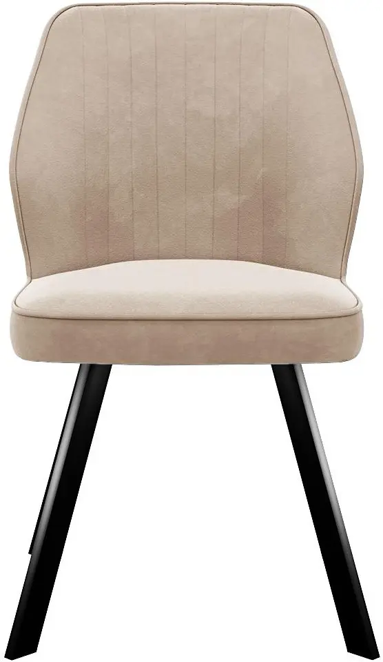 Стул ДИК DikLine 232, 84x52x62 см, черный, бежевый 1 шт. купить,NaN