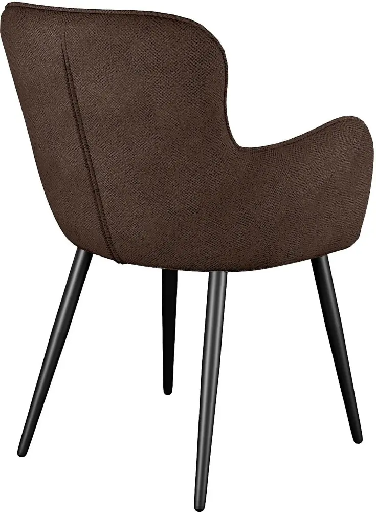 Стул ДИК DikLine 503, 88x57x63 см, темно-коричневый, черный 1 шт.