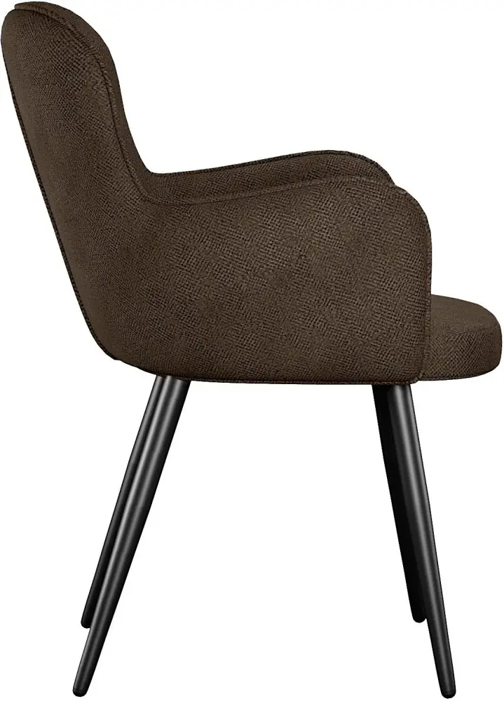Стул ДИК DikLine 503, 88x57x63 см, темно-коричневый, черный 1 шт.