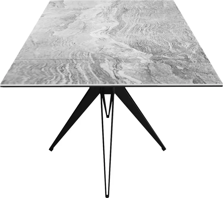 Обеденный стол ДИК DikLine KW160, 160х90x76 см, керамика, серый купить,NaN