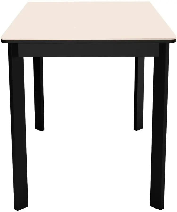 Обеденный стол DikLine, 90х65x76 см, МДФ, керамика, черный, бежевый купить,NaN