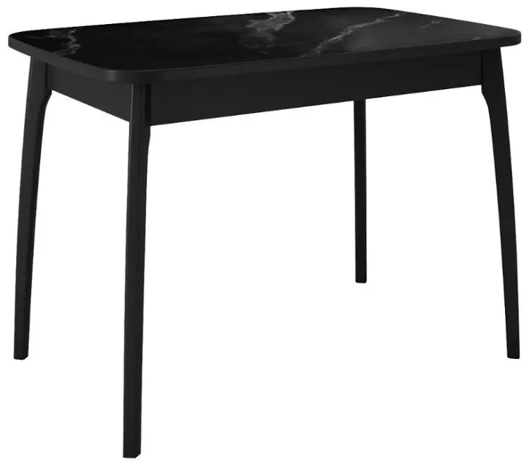 Обеденный стол ДИК DikLine MK15, 105х75x75 см, керамогранит, черный купить,NaN