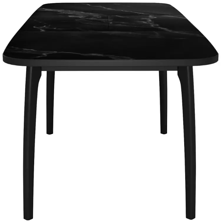 Обеденный стол ДИК DikLine MK15, 105х75x75 см, керамогранит, черный купить,NaN