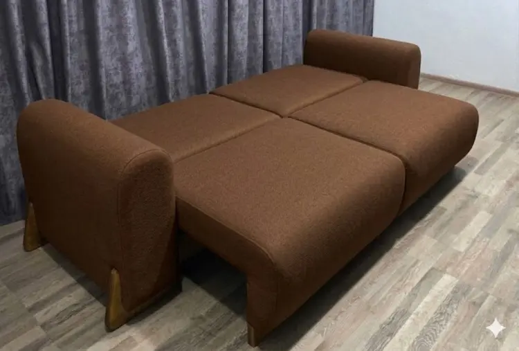 Диван Дюна, 250х120 см, обивка букле, коричневый купить,NaN