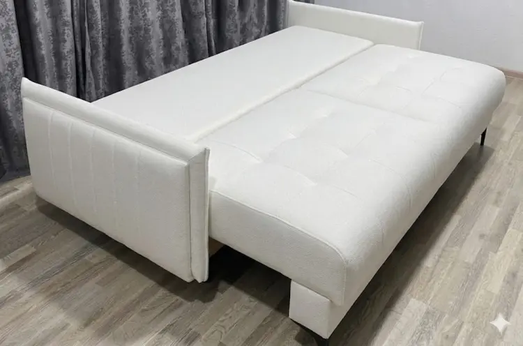 Диван Аврора, 215х110 см, обивка букле, кремовый купить,NaN