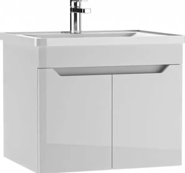 Тумба с раковиной KABINKA.KZ Адай, 57x47x46.6 см, белый