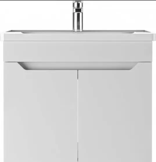 Тумба с раковиной KABINKA.KZ Адай, 57x47x46.6 см, белый