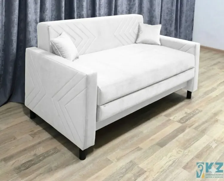 Диван Верона, 155х90 см, обивка микровелюр, белый купить,NaN